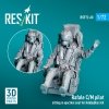 RESKIT RSF72-0060 Rafale C/M pilot sitting in ejection seat for HobbyBoss kit (1 pcs) (3D Printed) 1/72